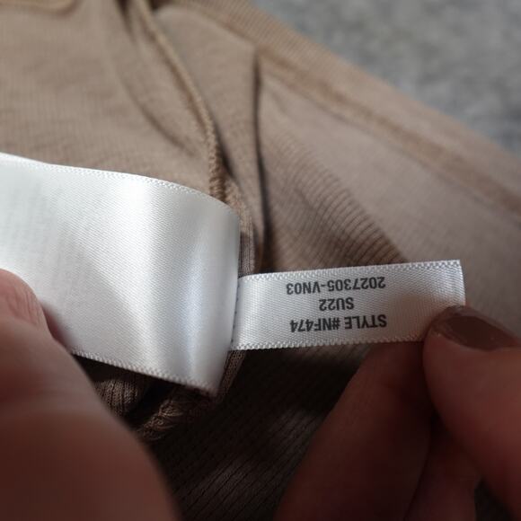 Madewell Top Womens Small NWT Eastover Tank Ribbed Tan Brown Basic Casual Knit - Picture 6 of 11